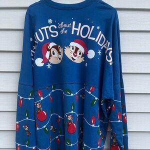 NEW Disney Epcot Festival Of The Holidays 2019 Chip And Dale Spirit Jersey XXL B